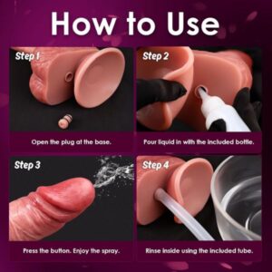 11 Inch Electric-Squirting Thrusting Dildo