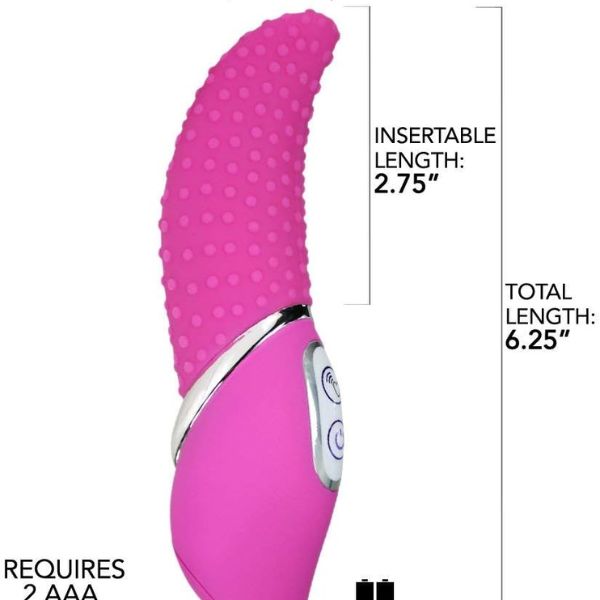 Textured Silicone Tongue Vibrator