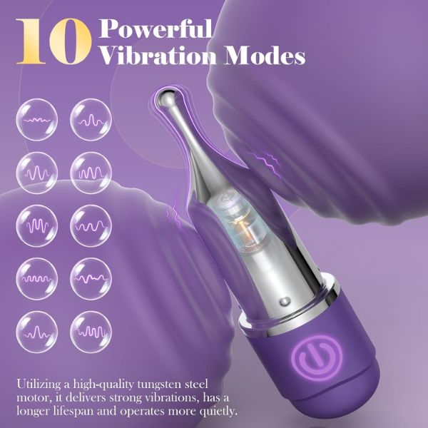 Mini Bullet Vibrator Kit with 5 Attachments