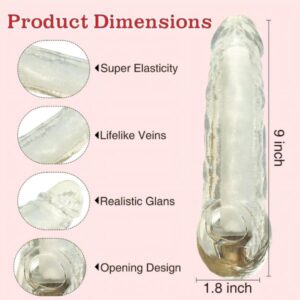 Open Realistic Sleeve Extender Sheath for Men