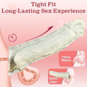 Open Realistic Sleeve Extender Sheath for Men
