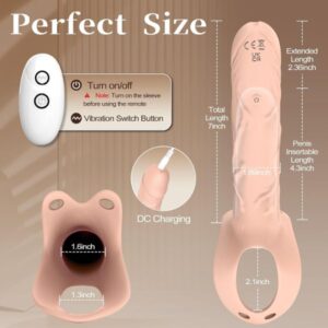 Vibrating Cock Sleeve Penis Extender