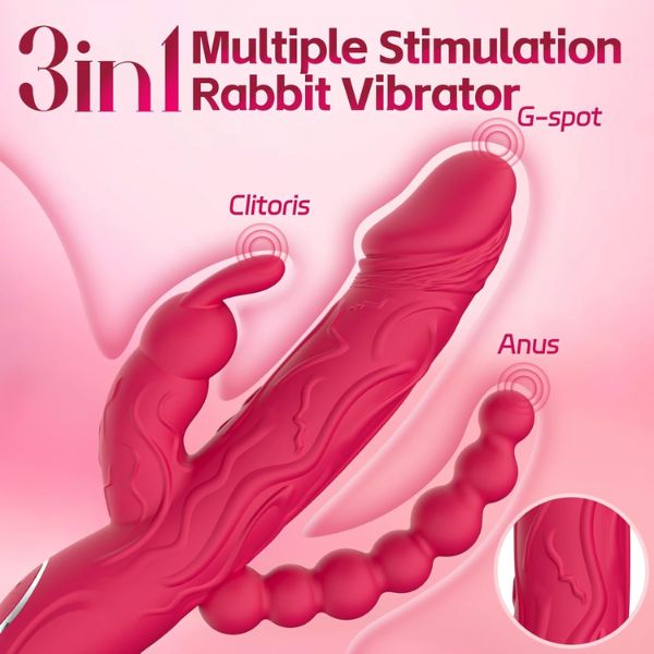 Rabbit G Spot Realistic Dildo Clit Vibrator