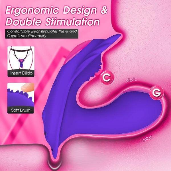 Panty Wearable Vibrator Insert Dildo